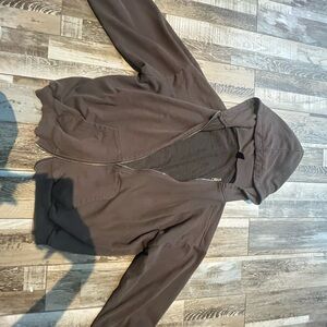 Dazy Brown Hooded Jacket